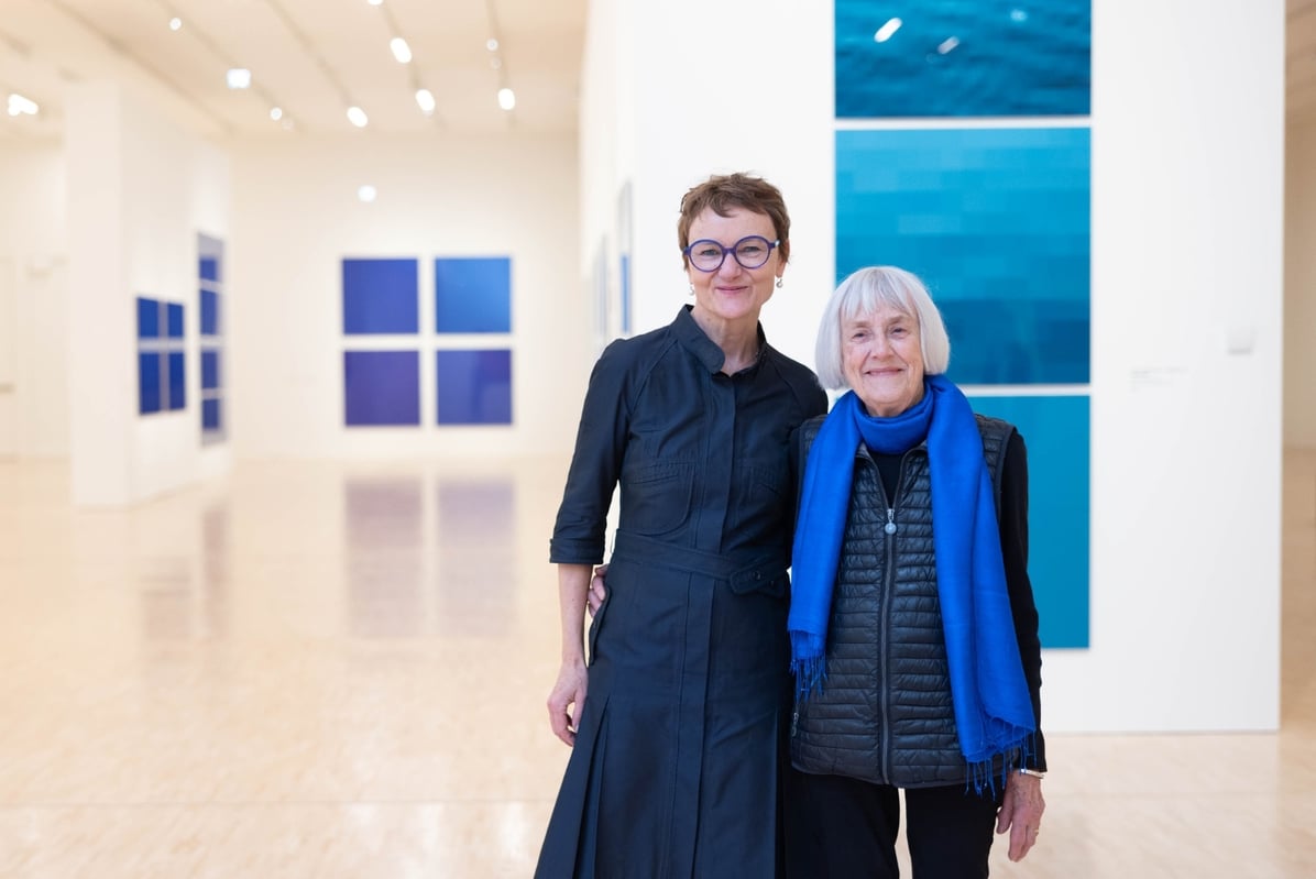 Inge Dick und Gerda Ridler in der Landesgalerie Niederösterreich